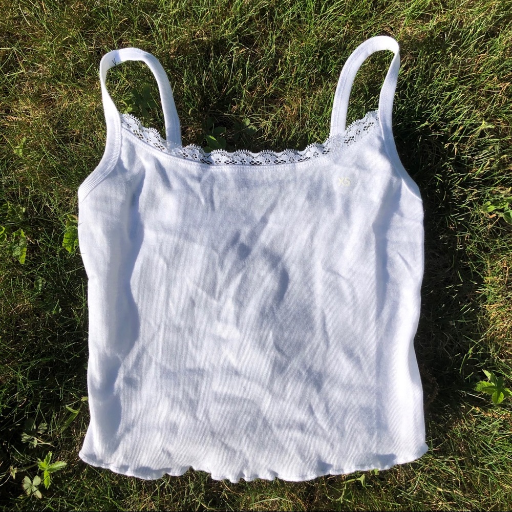 white tank top